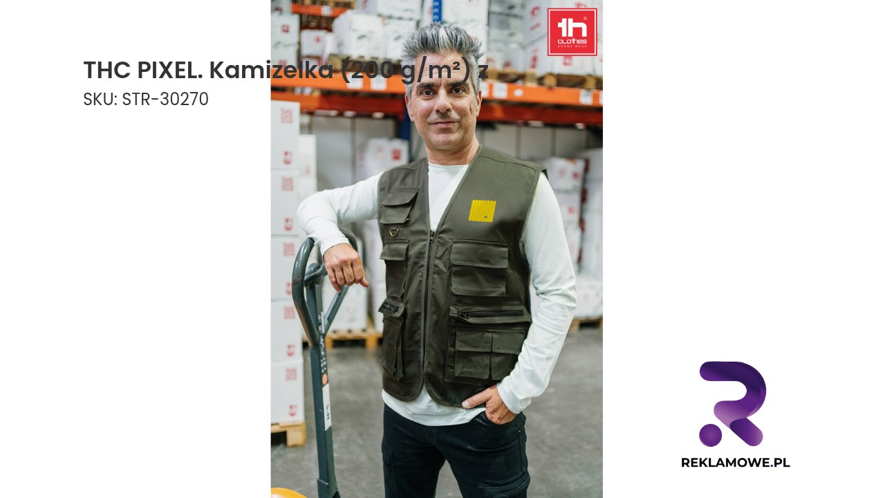 Kamizelka THC PIXEL o gramaturze 200 g/m²