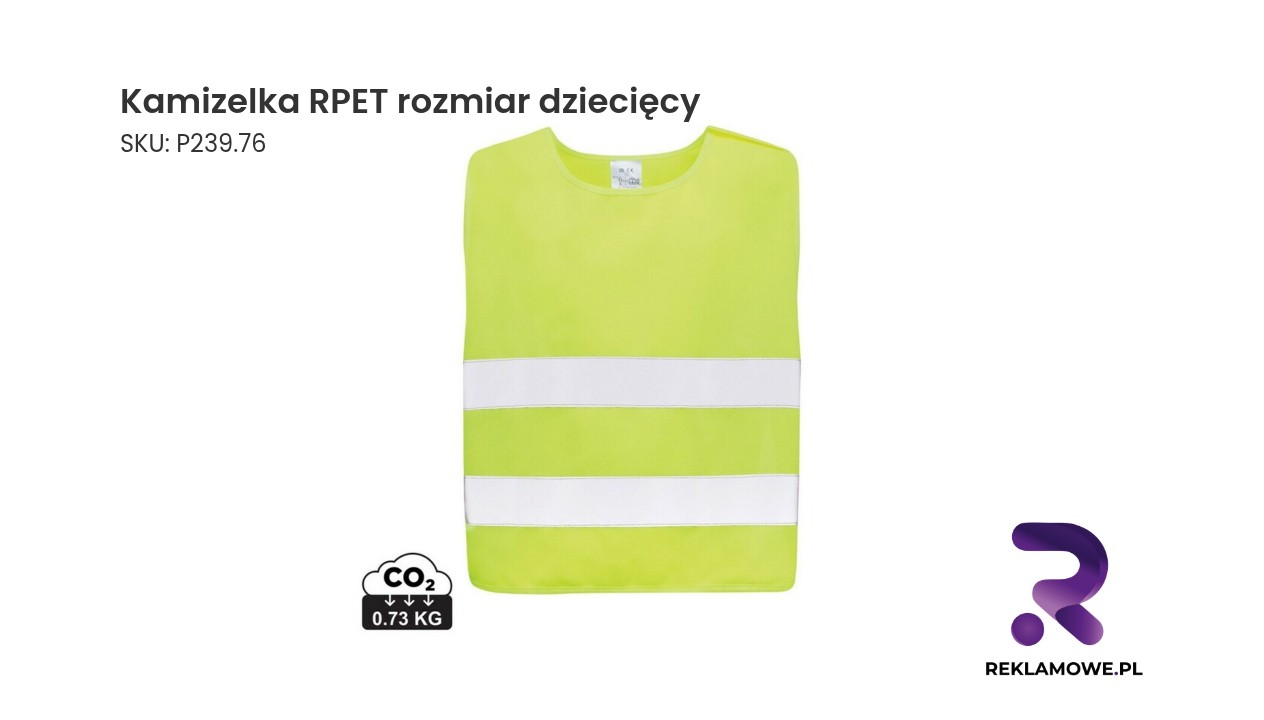 Kamizelka RPET w rozmiarze dziecięcym