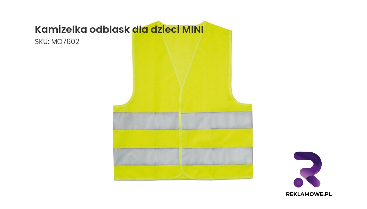 Kamizelka odblaskowa dla dzieci MINI zapewniająca bezpieczeństwo