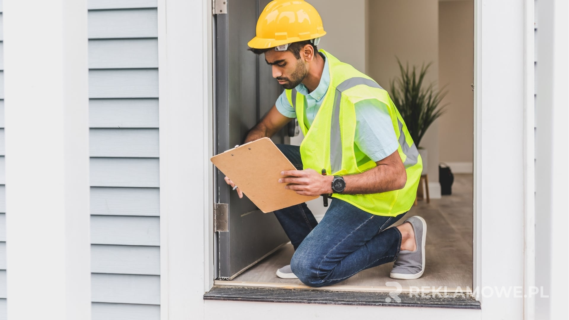Kamizelka reklamowa promująca firmę