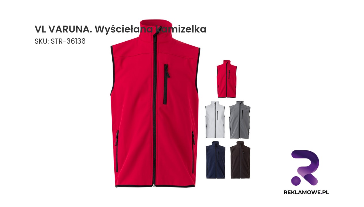 VL VARUNA. Wyściełana kamizelka, dwukolorowa, z wieloma kieszeniami (280 g/m²), poliester (100%) VL VARUNA wyściełana kamizelka – stylowa i wygodna kamizelka damska